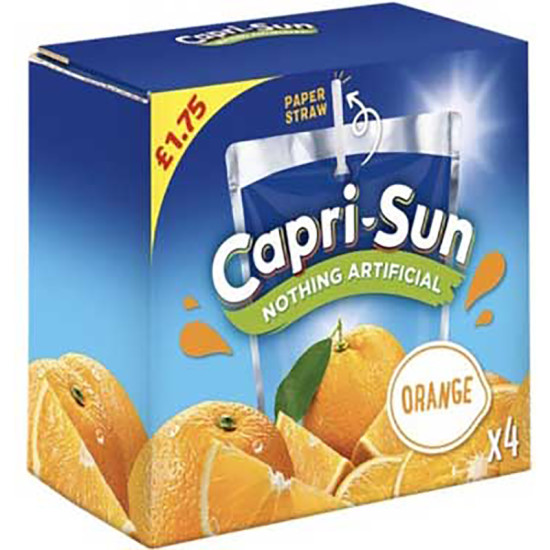 CAPRI-SUN ORANGE 4pk PM ¬£1.75