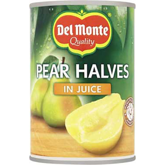 DEL MONTE PEAR HALVES IN JUICE 415g