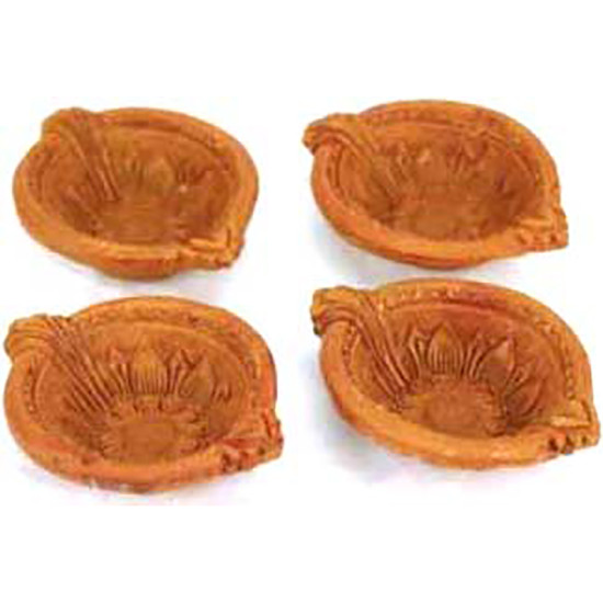 CLAY DIYAS SET OF 4