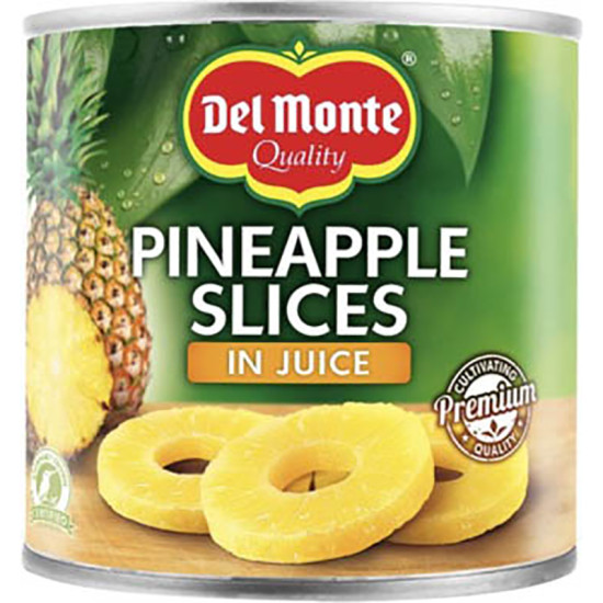 DEL MONTE PINEAPPLE SLICES IN JUICE 435g *12PK*