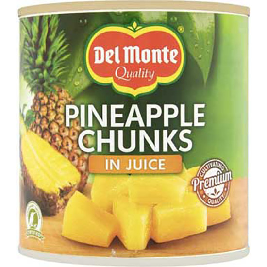 DEL MONTE PINEAPPLE CHUNKS IN JUICE 435g