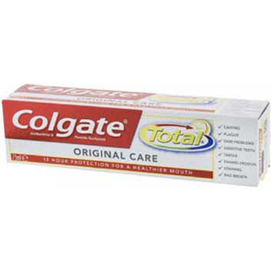 COLGATE TOOTHPASTE TOTAL ORIGINAL CARE 75ML - PM ¬£2.00