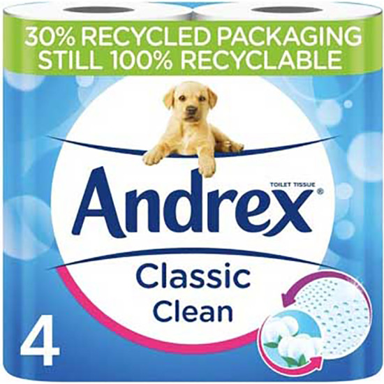 ANDREX TOILET ROLL - CLASSIC CLEAN WHITE - NON PM