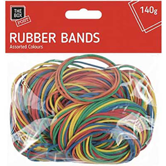 ASSORTED COLOURS RUBBER BANDS - 12PC