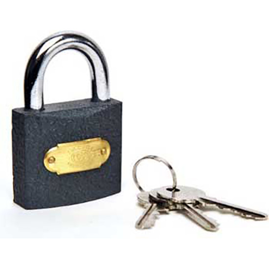 50MM IRON PADLOCK WITH KEYS - 6PC