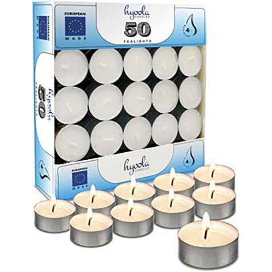 50 PCS TEA LIGHT CANDLES 12GRM