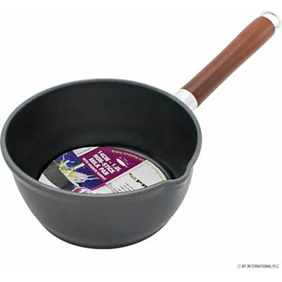 14CM MILK PAN WITH WOODEN HANDLE