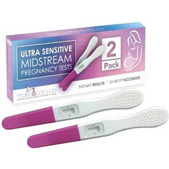 2PC MIDSTREAM PREGNANCY TEST KIT