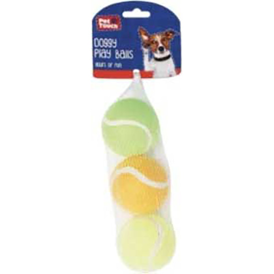 3PK PET PLAY TENNIS BALLS