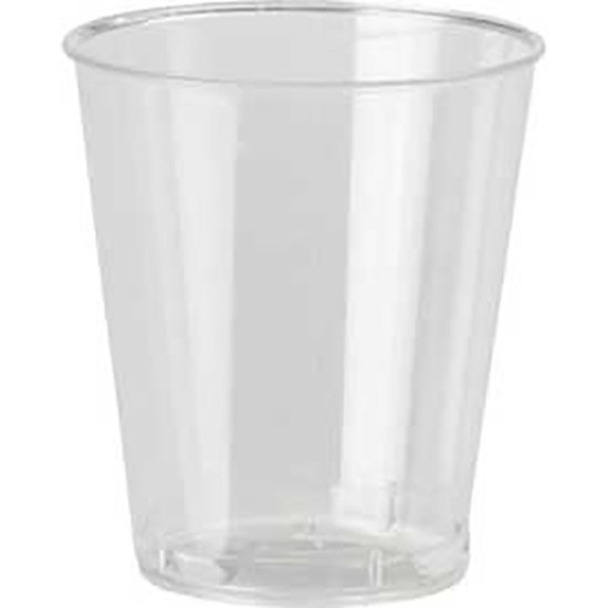 30PC CLEAR PLASTIC SHOT GLASSES