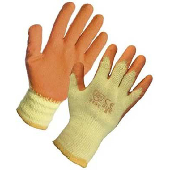 LATEX GLOVES 10G ORANGE - SIZE 10