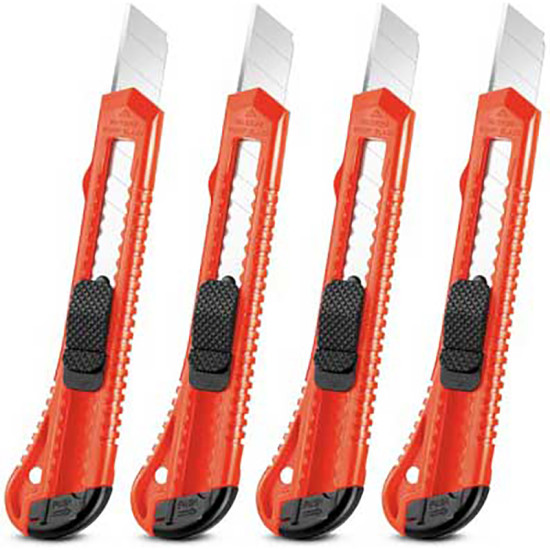 4PCS 18mm BOX CUTTER SET