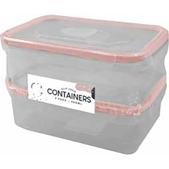 CLIP LOCK CONTAINERS 2PK - TREND