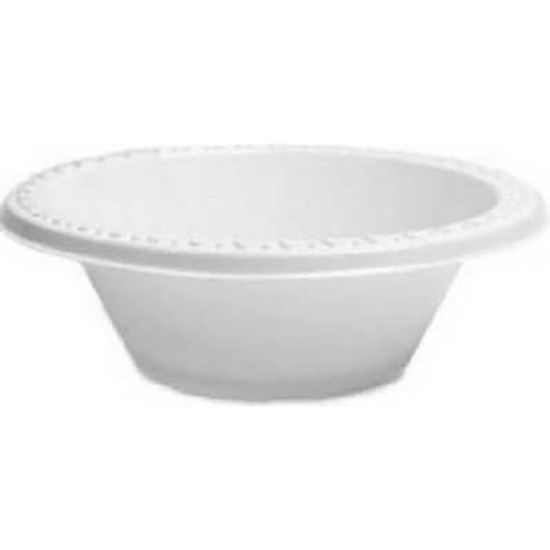 PLASTIC SALAD BOWL WHITE 50oz 5pc