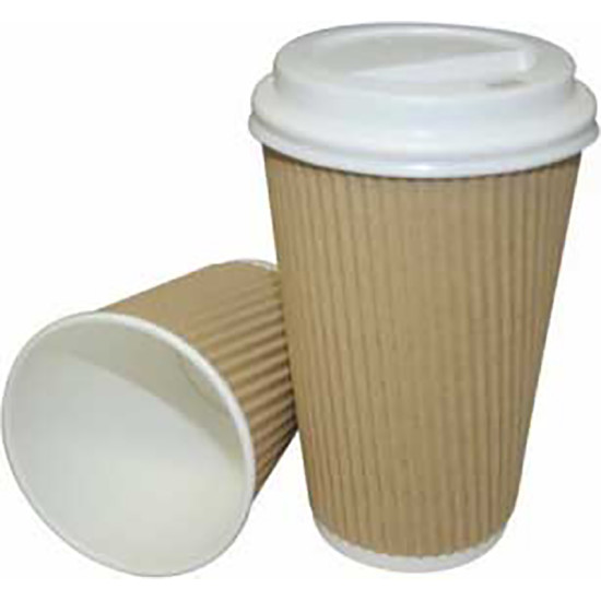 8pc DRINKS CUP RIPPLE 8oz WITH LIDS