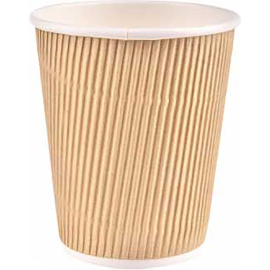 6pc DRINK CUPS RIPPLE 12oz WITH LIDS