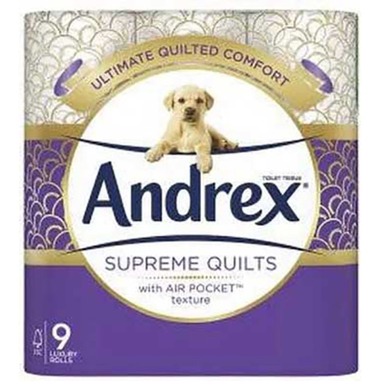 ANDREX TOILET ROLL - SUPREME QUILTS 9pk