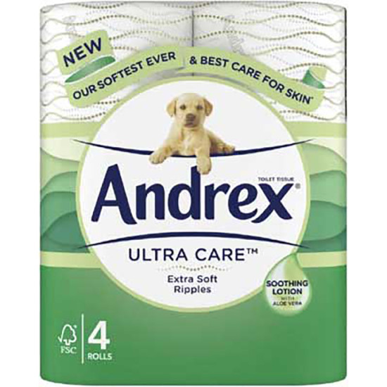 ANDREX TOILET ROLL - ULTRA CARE 4pk