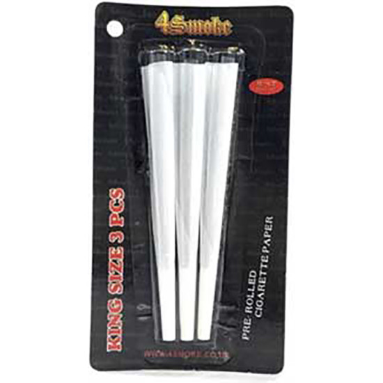 4SMOKE CONE 3PK BLISTTER PACKING