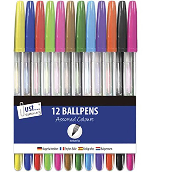 12 ASSORTED BALLPOINT PENS